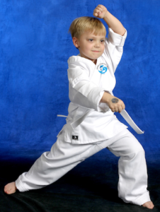 SMA kid Taekwondo pose