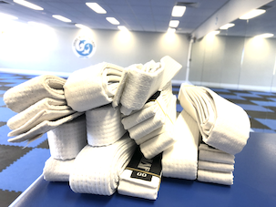 A Collection of Shire Martial Arts white belts